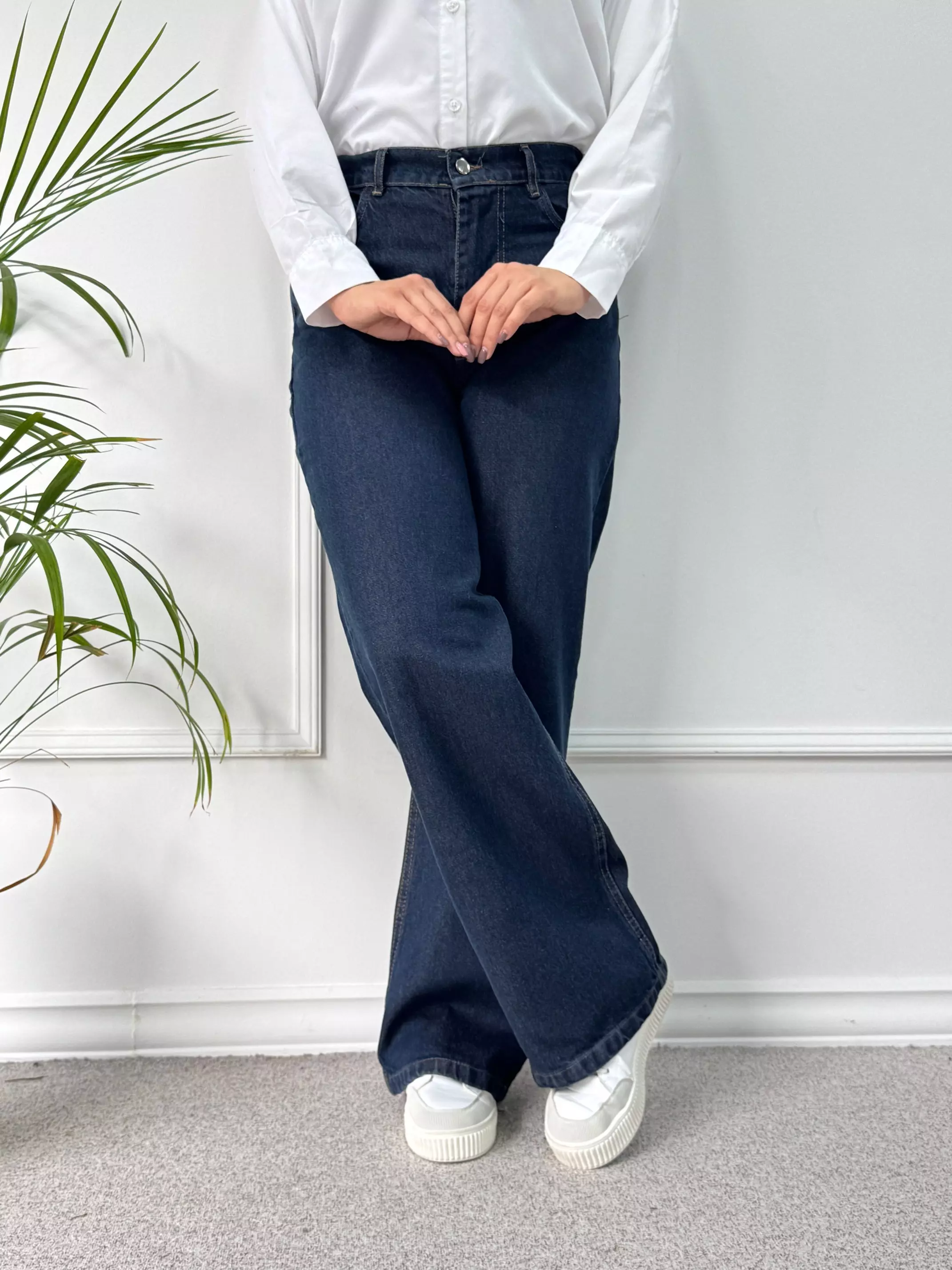 شلوار جین نیم بگ